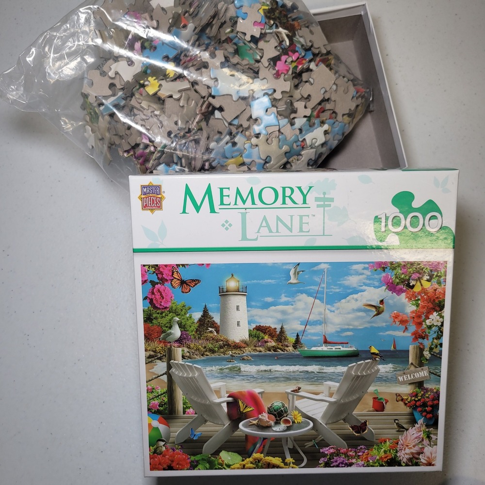 MasterPieces Memory Lane Coastal Escape 1000 Piece Jigsaw Puzzle 81739-W